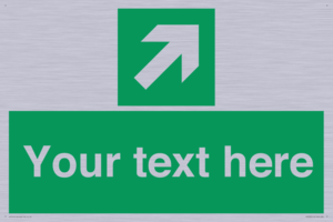 Custom Arrow Top Right Sign